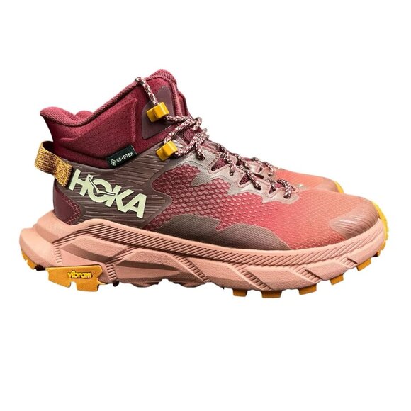 Hoka One One Trail Code GTX Hot Sauce Trail Hiking Boots Women's Sizes 7 - 11 B - Picture 1 of 9